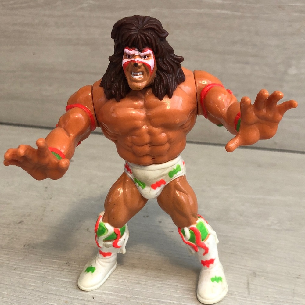 WWE/WWF 'Ultmate Warrior' Titan Sports 1991 Figure w White Trunks